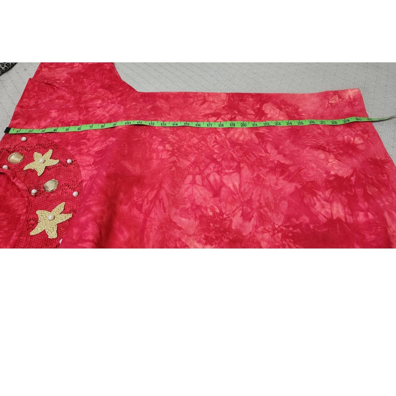 Source Unknown Women's Blouse - Red/Gold - One si… - image 8