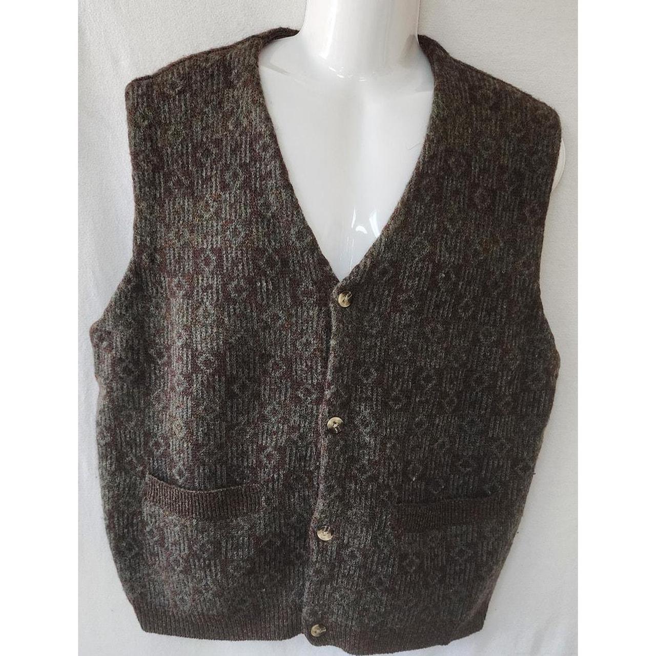 Source Unknown Men's Vest - Brown/Grey - XL – Add… - image 1