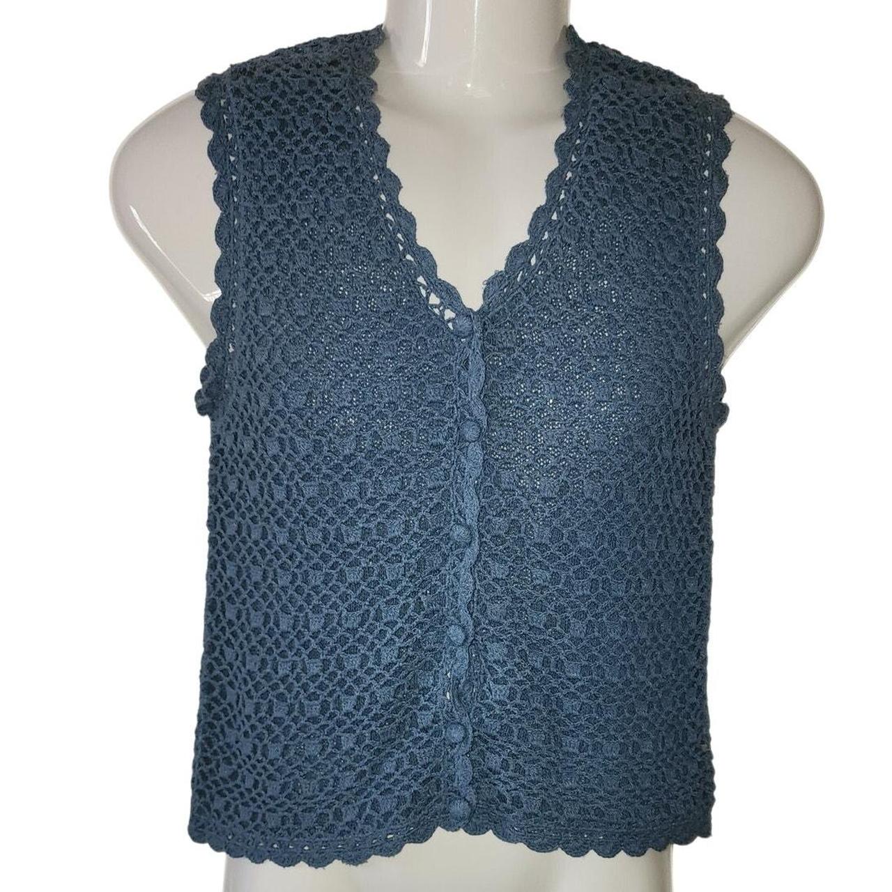 Source Unknown Women's Vest - Blue - S – Add a to… - image 1