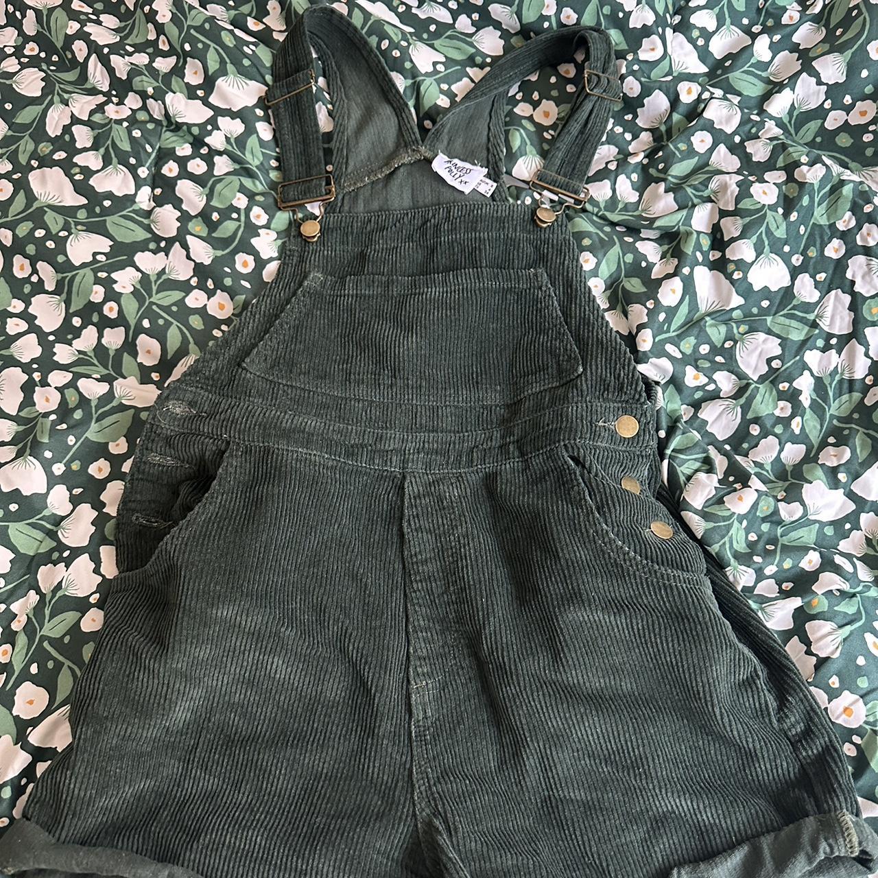 princess polly short green overalls overalls... Depop