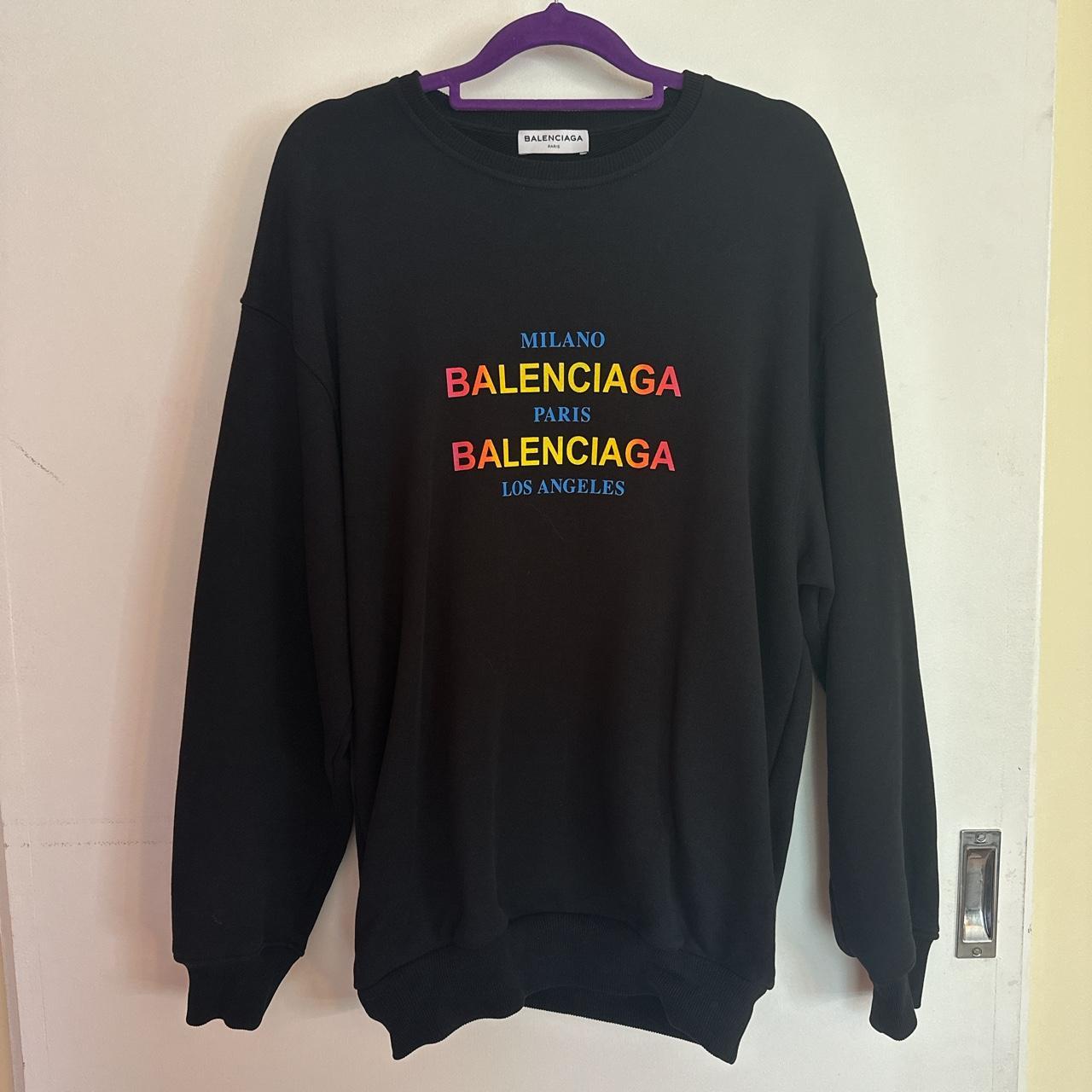 Balenciaga rainbow sweater best sale