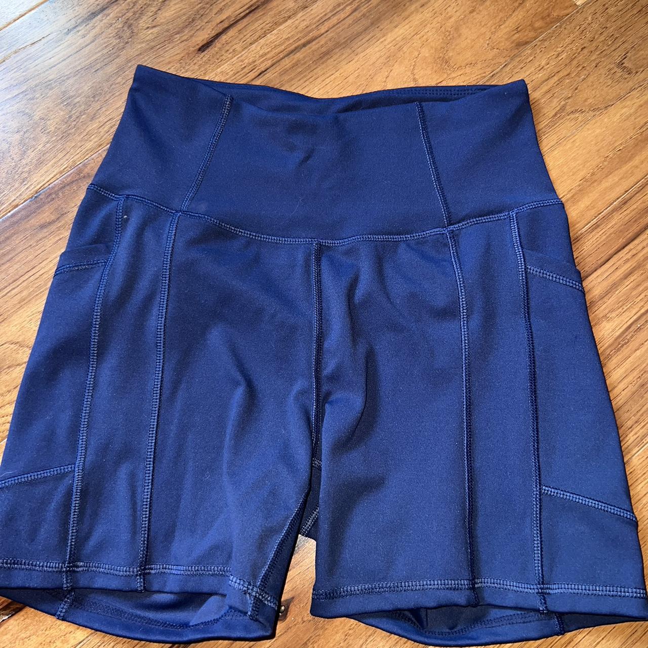 girls navy bike shorts