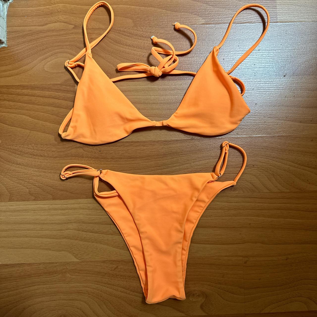 Zaful Bikini Orange excellent condition Depop