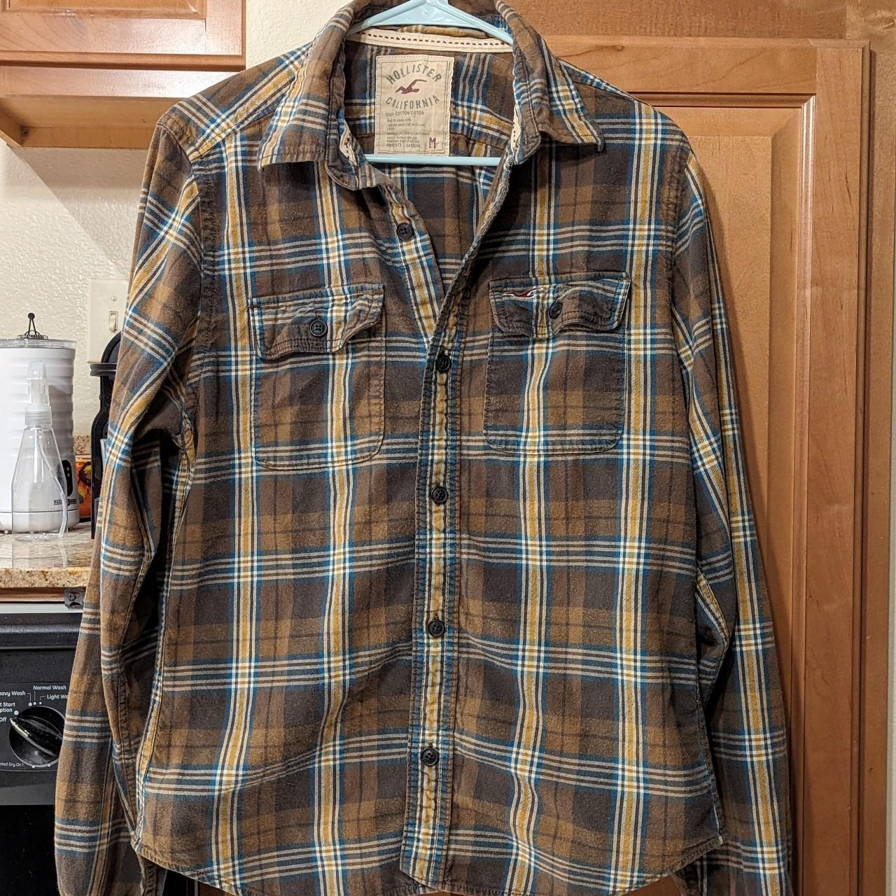 EARLY 00's VINTAGE Hollister Plaid Shirt Depop