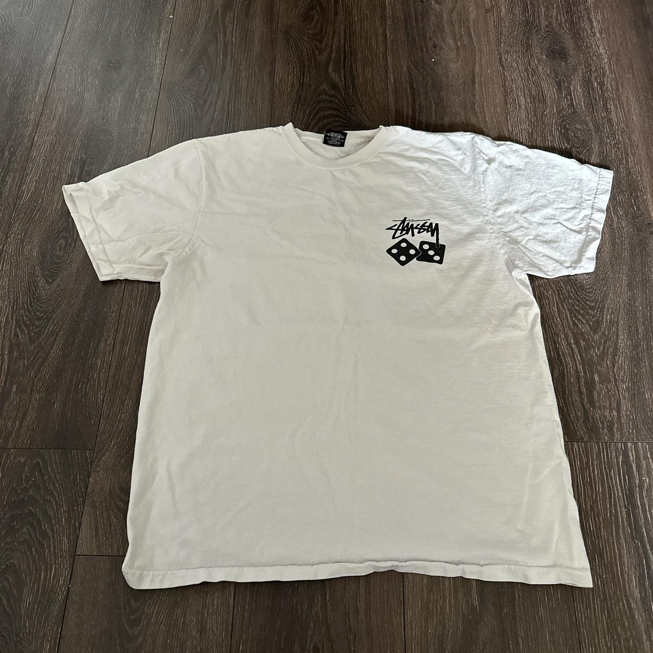 Stüssy Men's White T-shirt | Depop