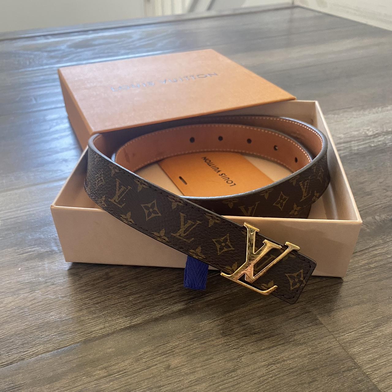 Gently used Louis Vuitton belt, very good - Depop