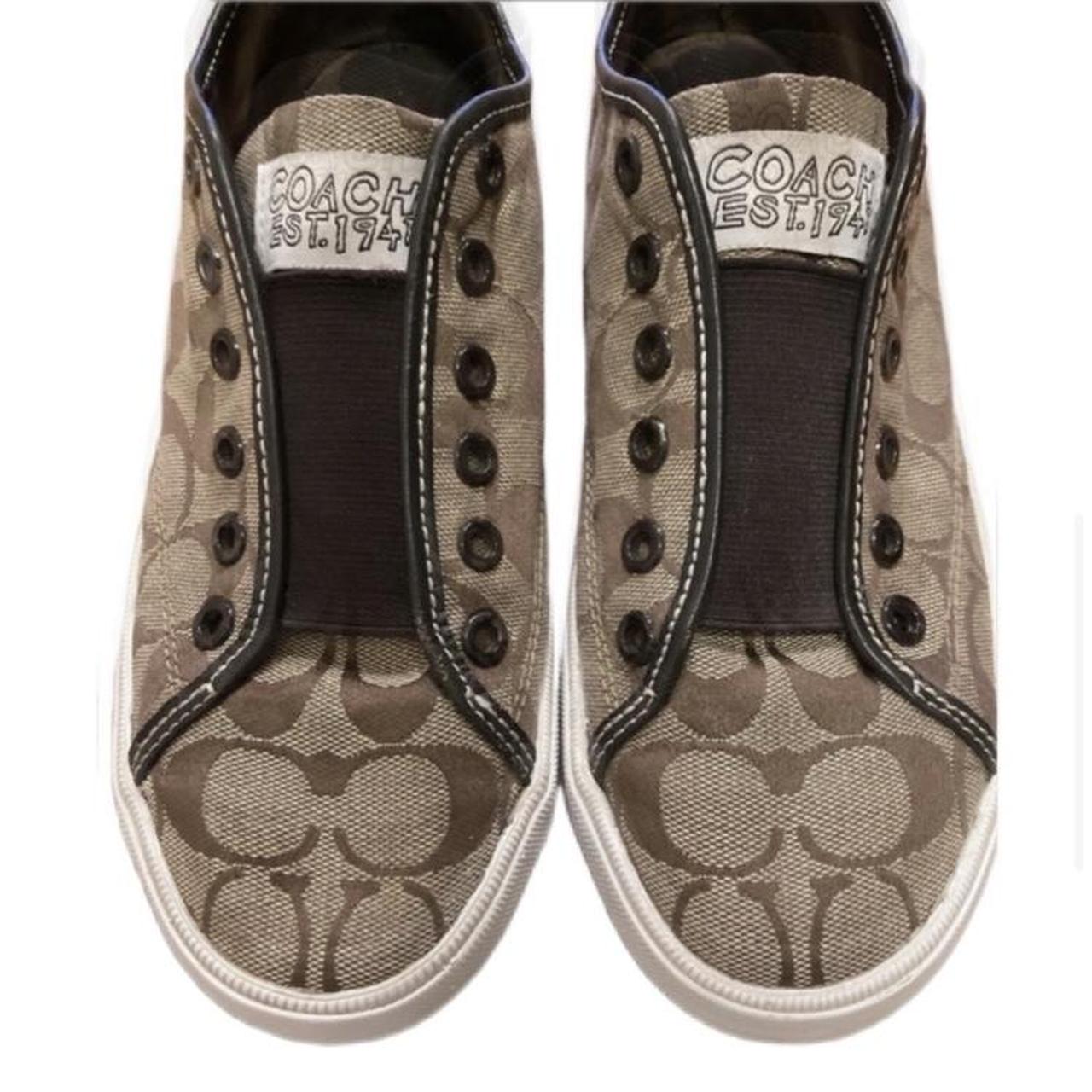 Coach fashion signature slip on sneakers