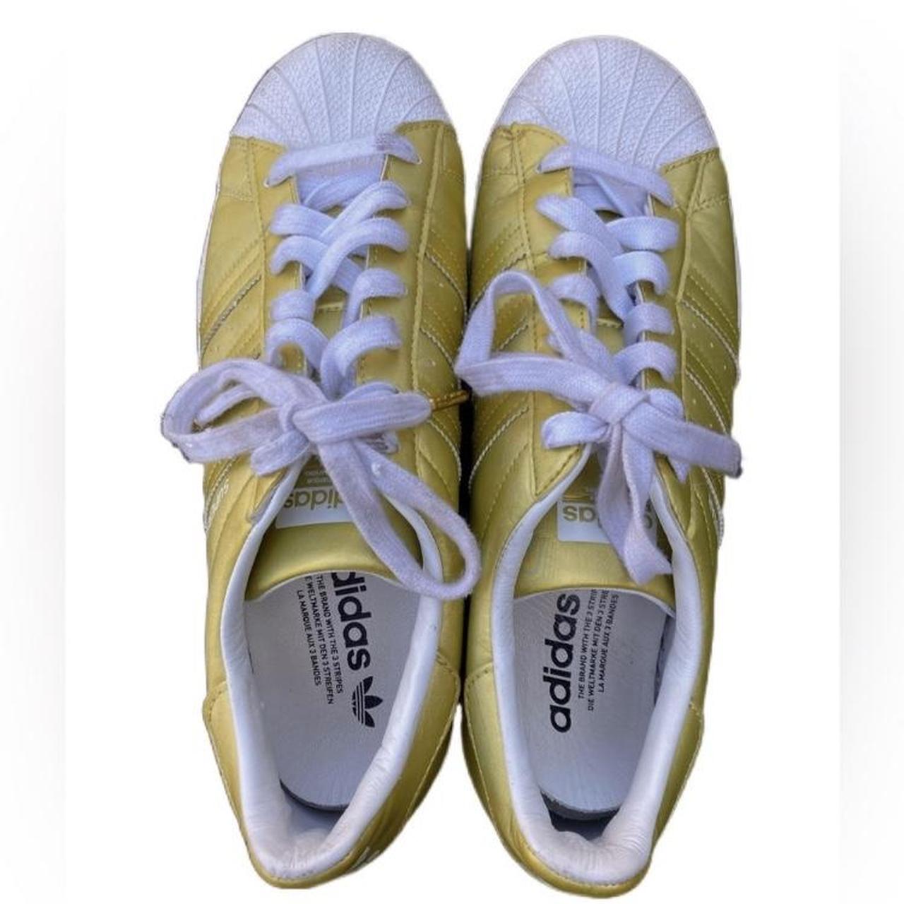 Superstar metallic gold outlet stripes