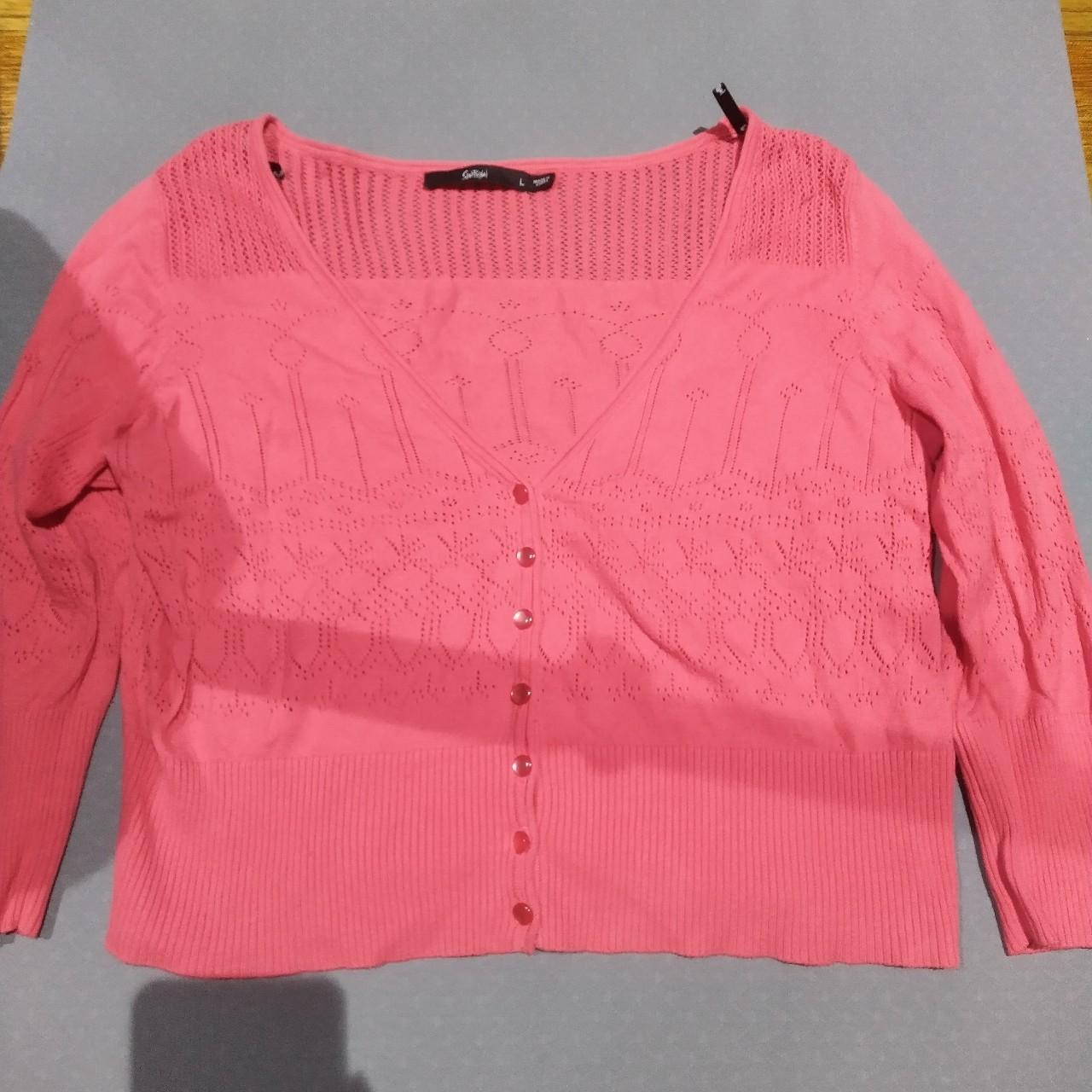 💖🪸GORGEOUS CORAL PINK KNIT CARDI🪸💖 Sportsgirl... - Depop