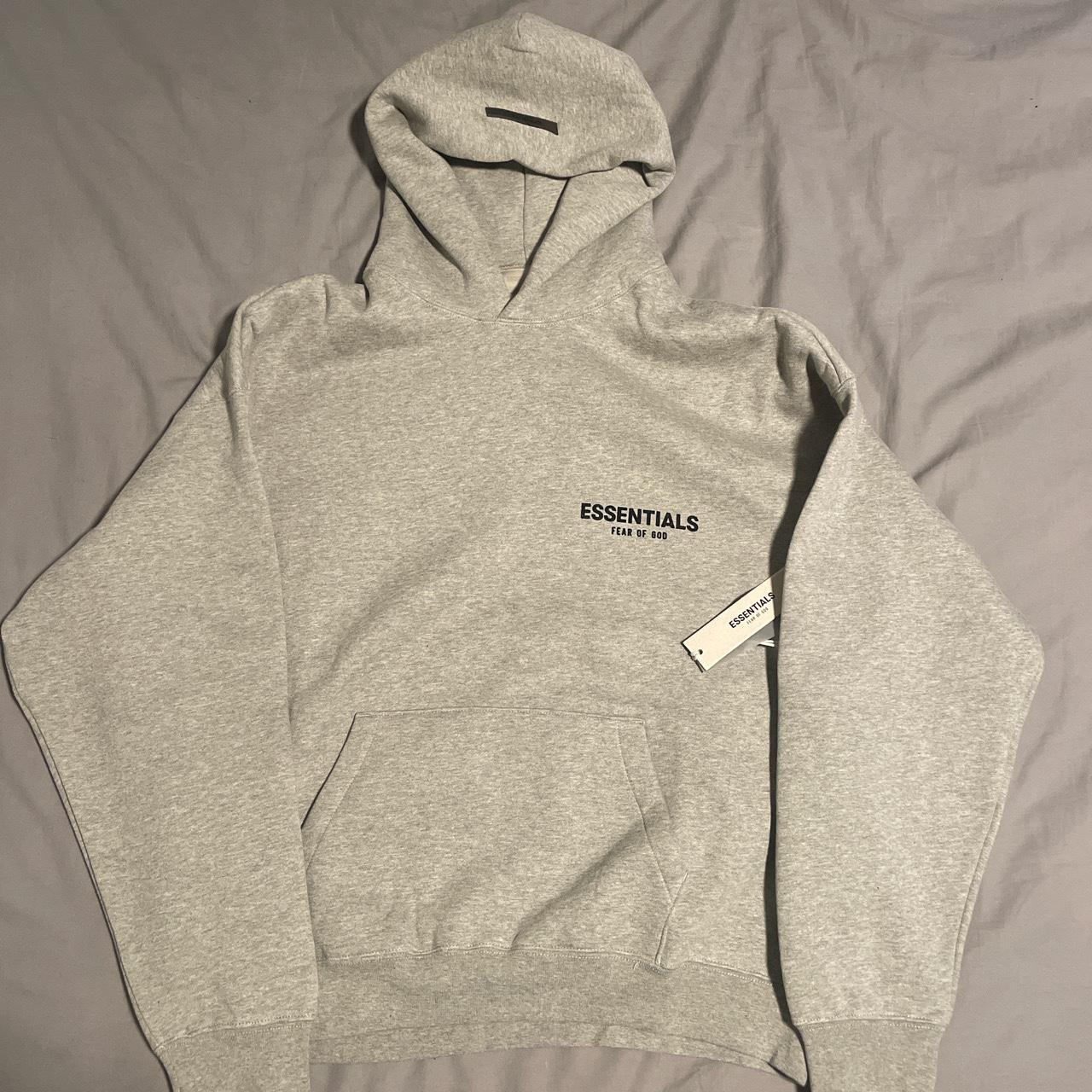 Grey Essentials Fear of God hoodie Brand new, never... - Depop