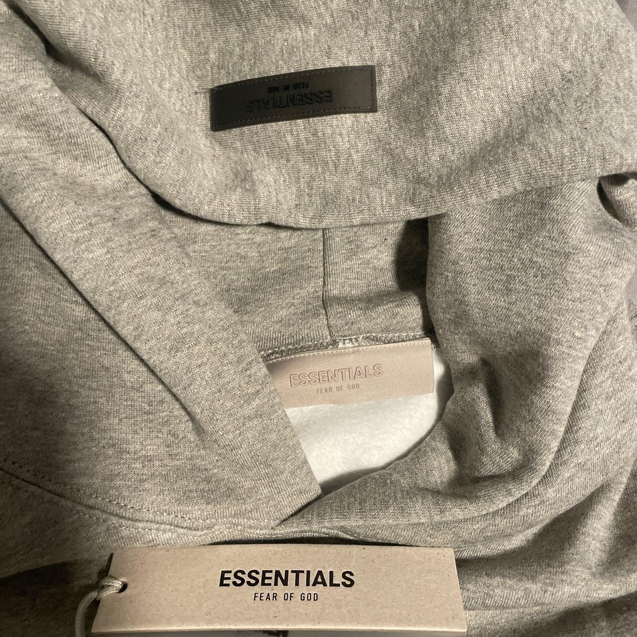 Grey Essentials Fear of God hoodie Brand new, never... - Depop