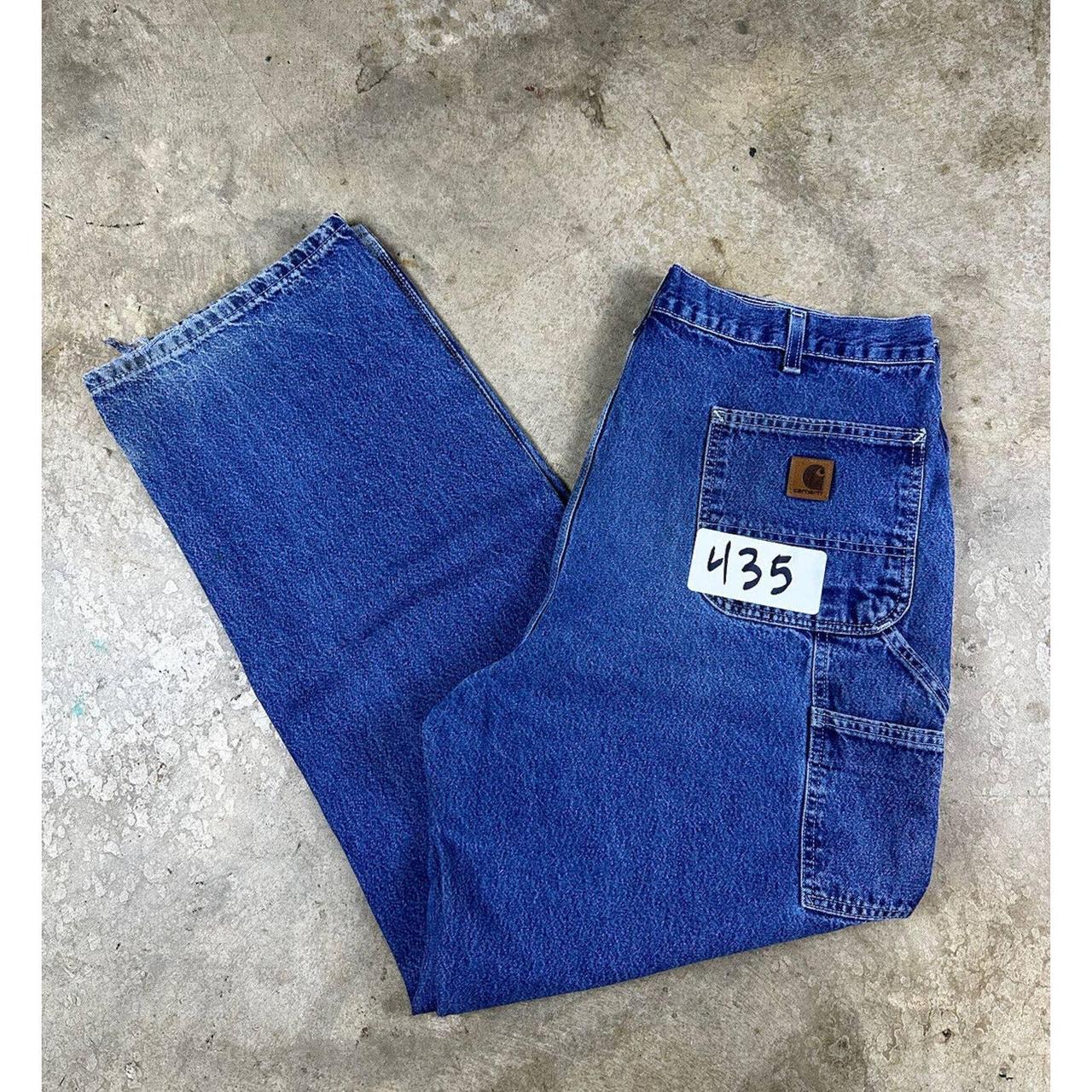 Carhartt carpenter deals blue jeans