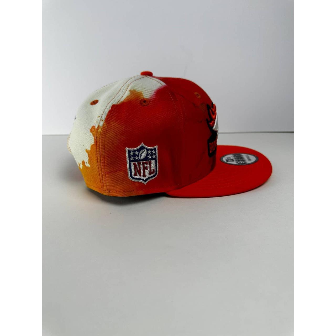 men's white and orange hat Denver Broncos New Era - Depop