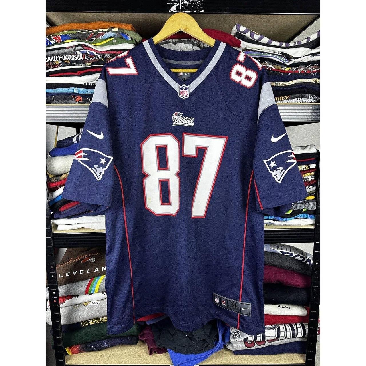 Rob Gronkowski New England Patriots Jersey Mens XL Blue Nike NFL