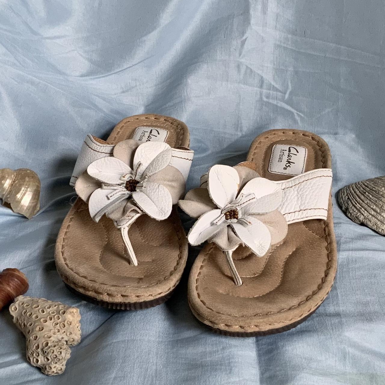 clarks flower sandals