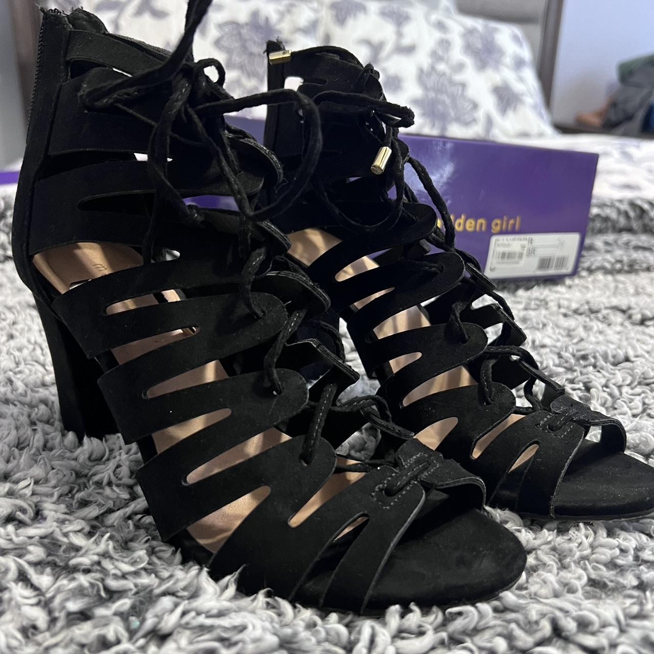 Madden girl lace up heels best sale