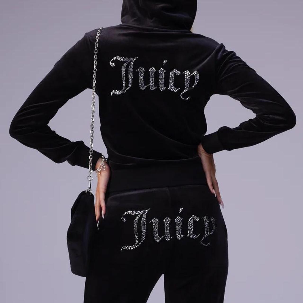 Juicy Couture Women's Black Joggers-tracksuits | Depop