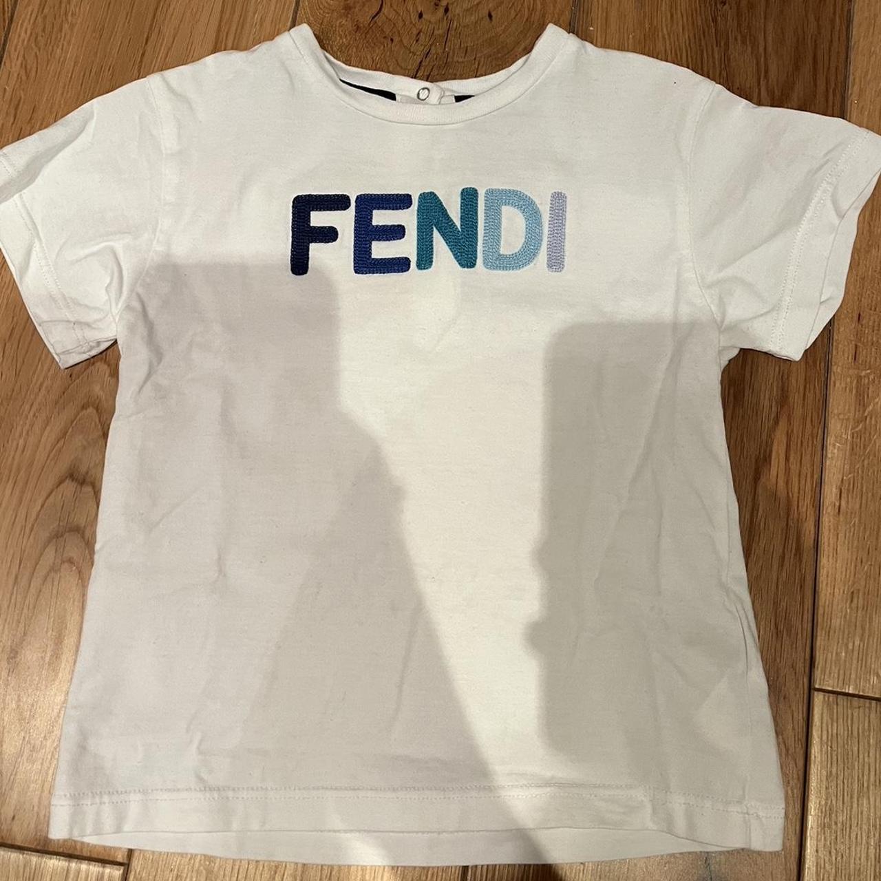 Fendi White T-shirt | Depop