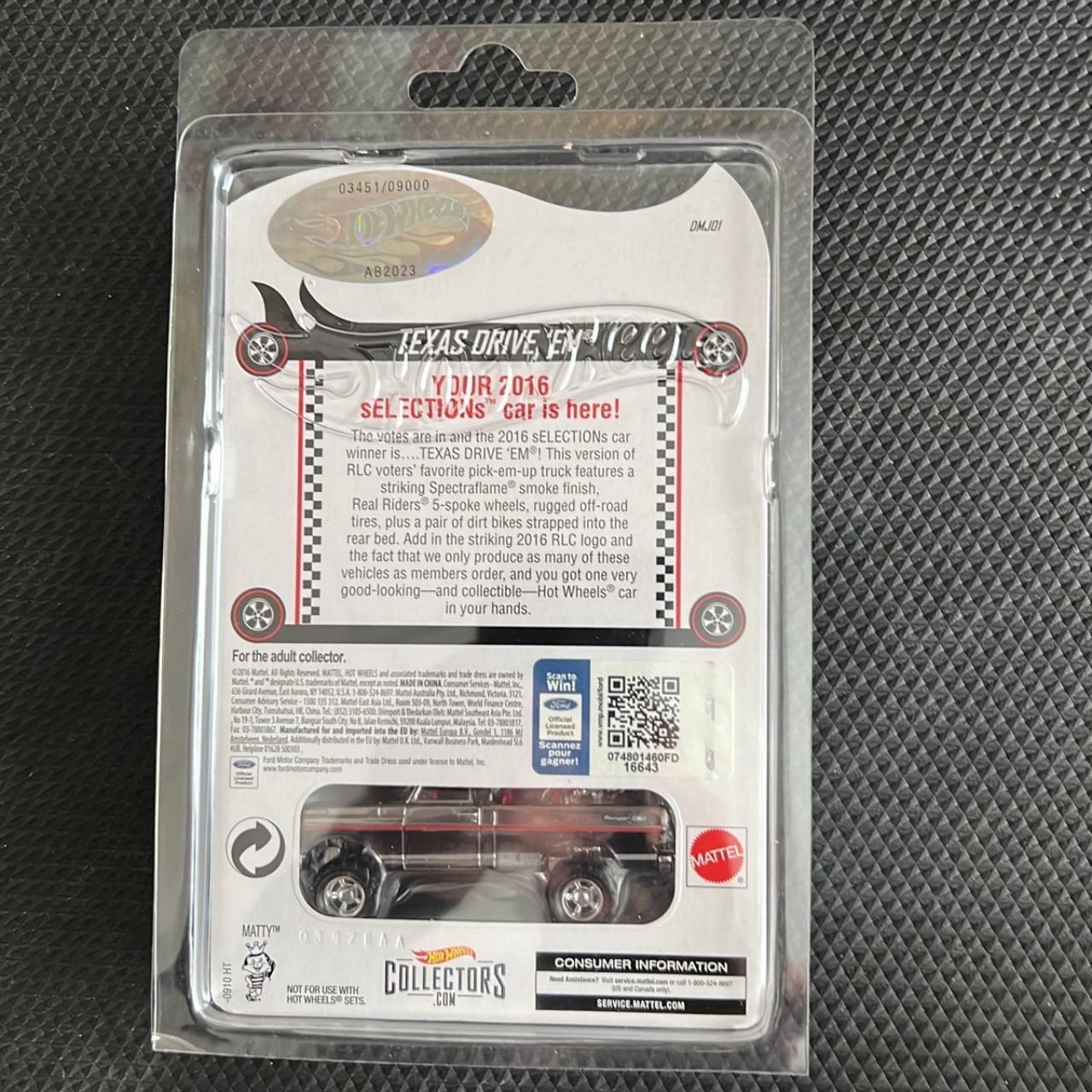 Hot Wheels RLC 1972 Ford Texas orders Drive ‘Em 2016 Selection Series 15 3451/9000