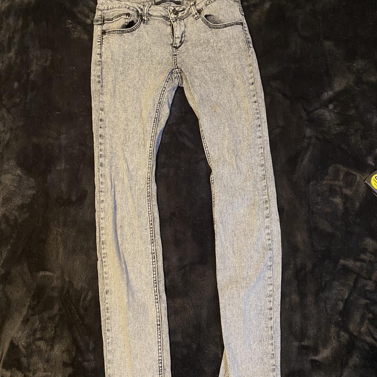 Vanilla star bleach look skinny jeans - Depop