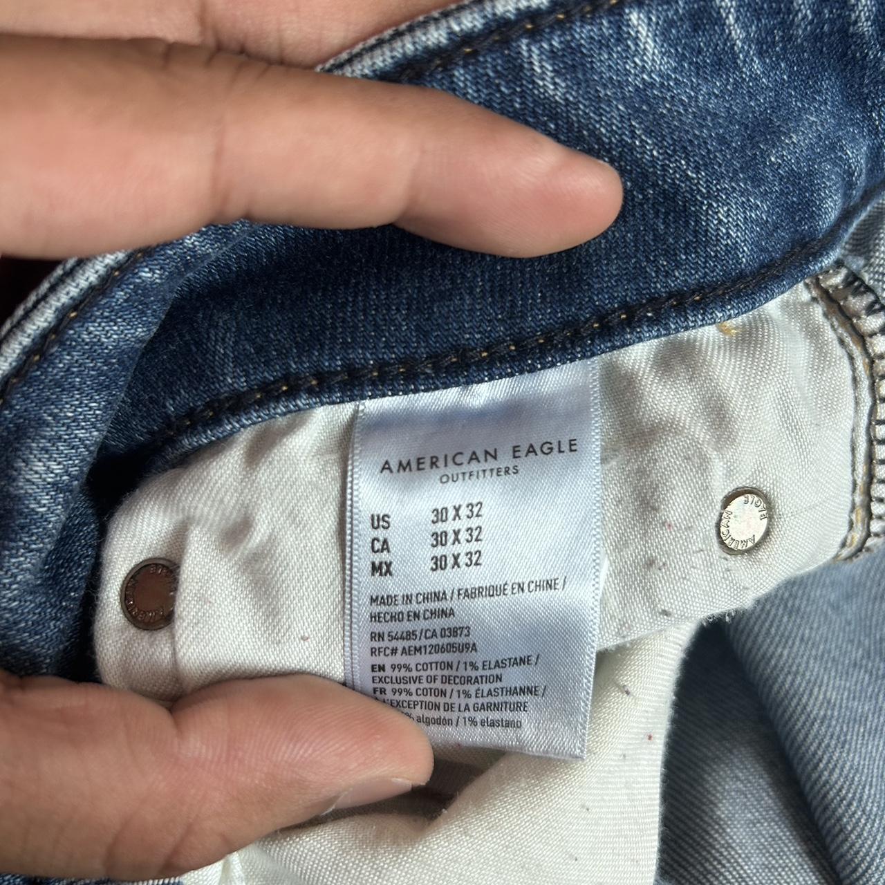 American eagle ripped skinny fit jeans... Depop