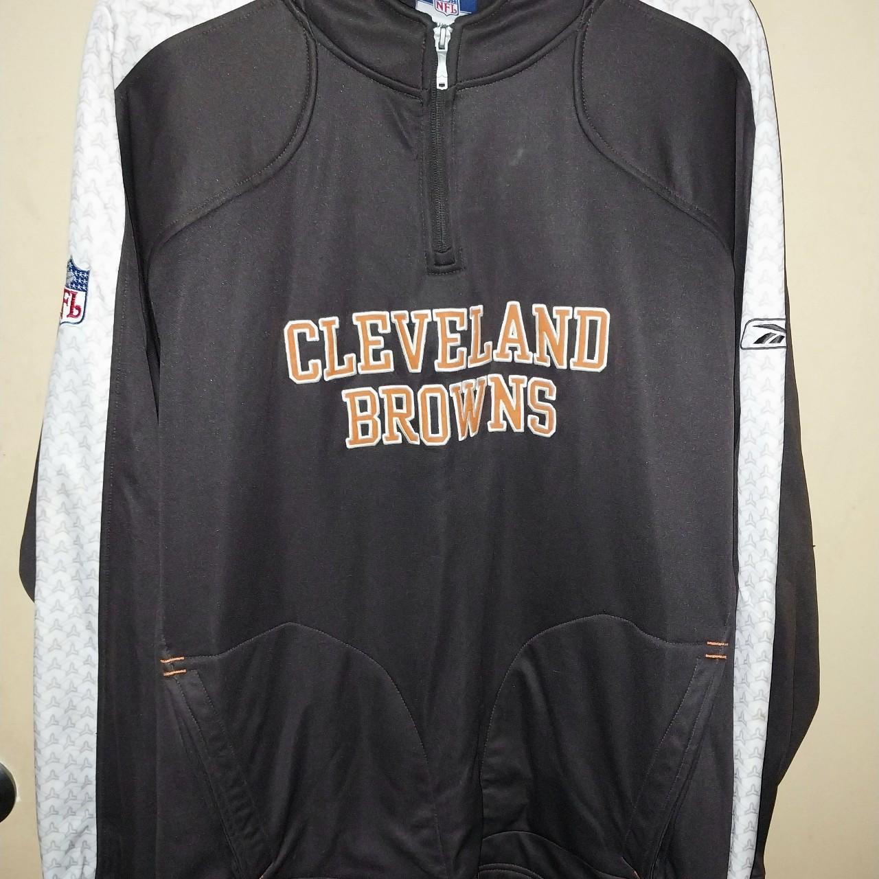 Nike Men's Cleveland Browns Sideline Throwback Hoodie Sweatshirt Large L  NFL