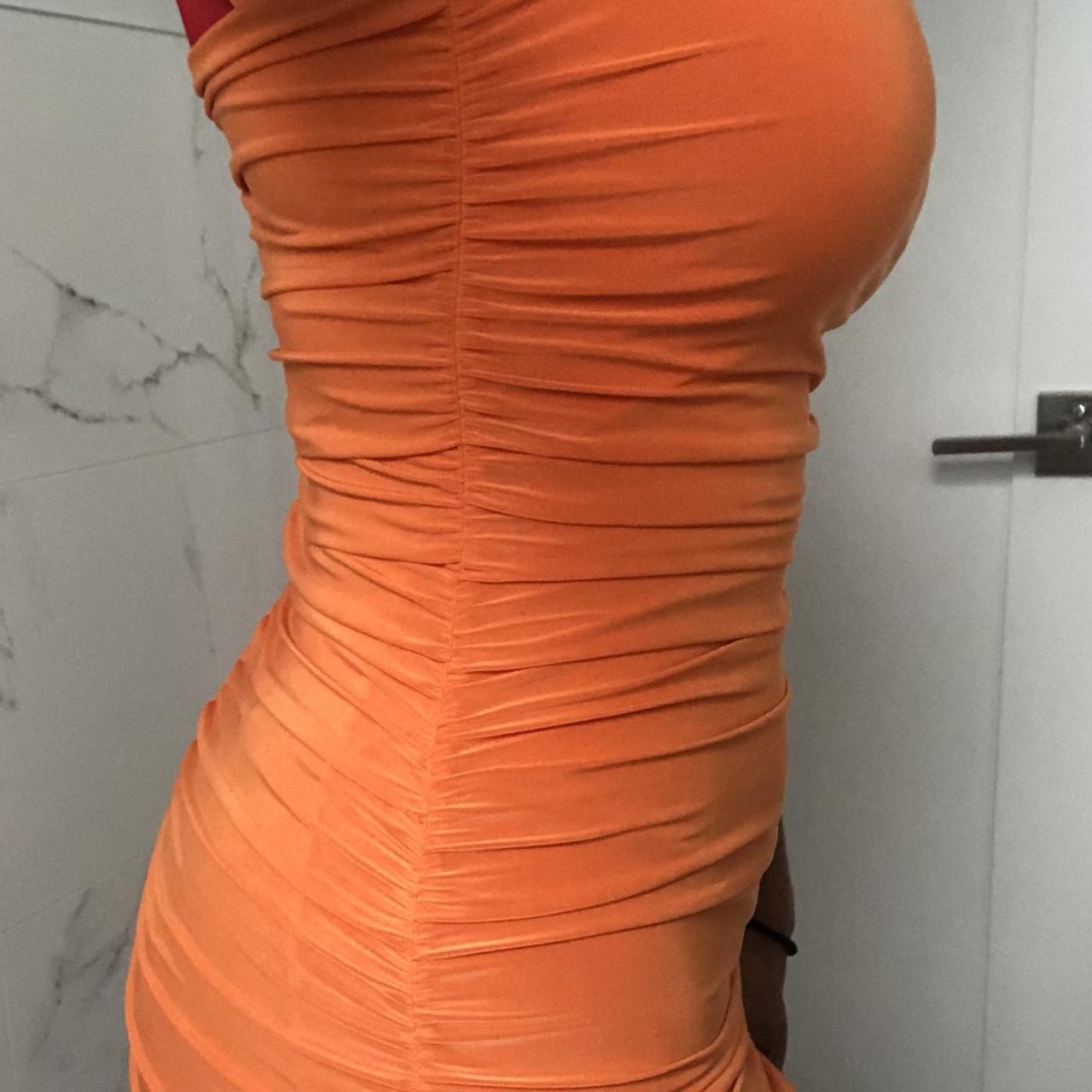 Femme Luxe Women's Orange Dress (2)