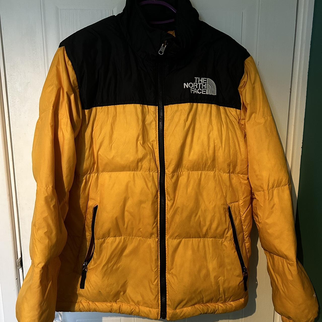 Yellow North Face Puffer Youth XL but fits women’s... - Depop