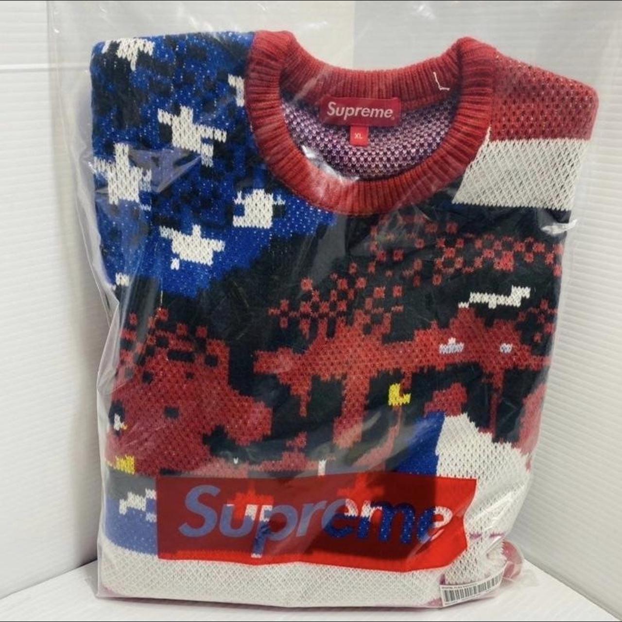 Supreme Digital Flag Sweater Size XL (New) Brand new... - Depop