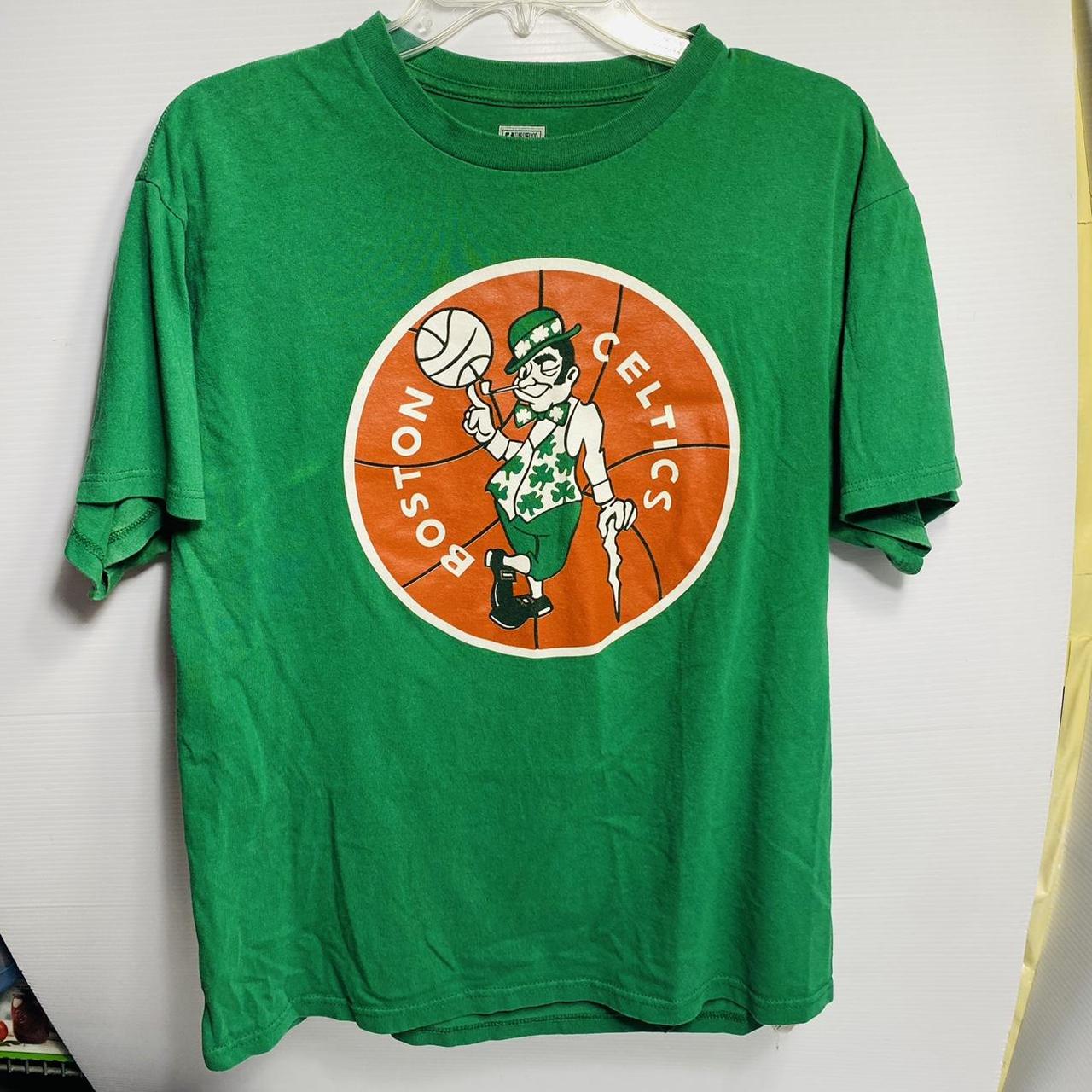 Boston Celtics Mens Green Majestic Logo 2 Long Sleeve T Shirt