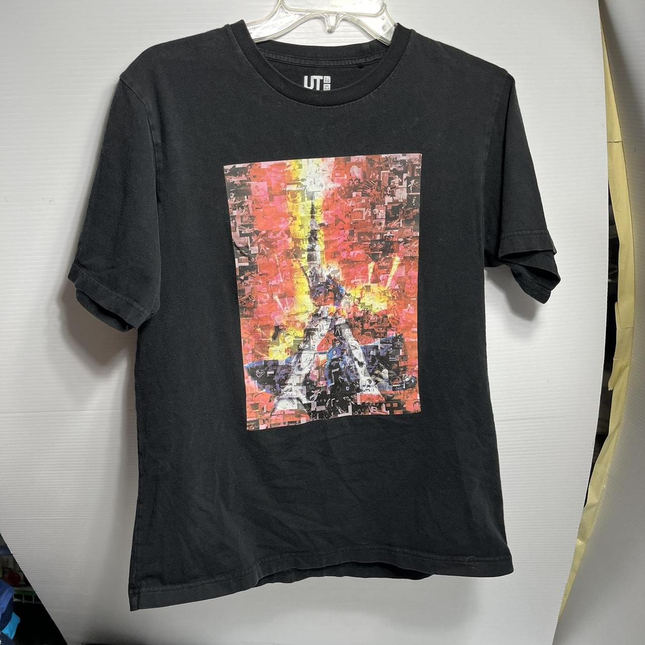 Gundam - Black - Medium - Uniqlo - UT Tee - Mobile... - Depop