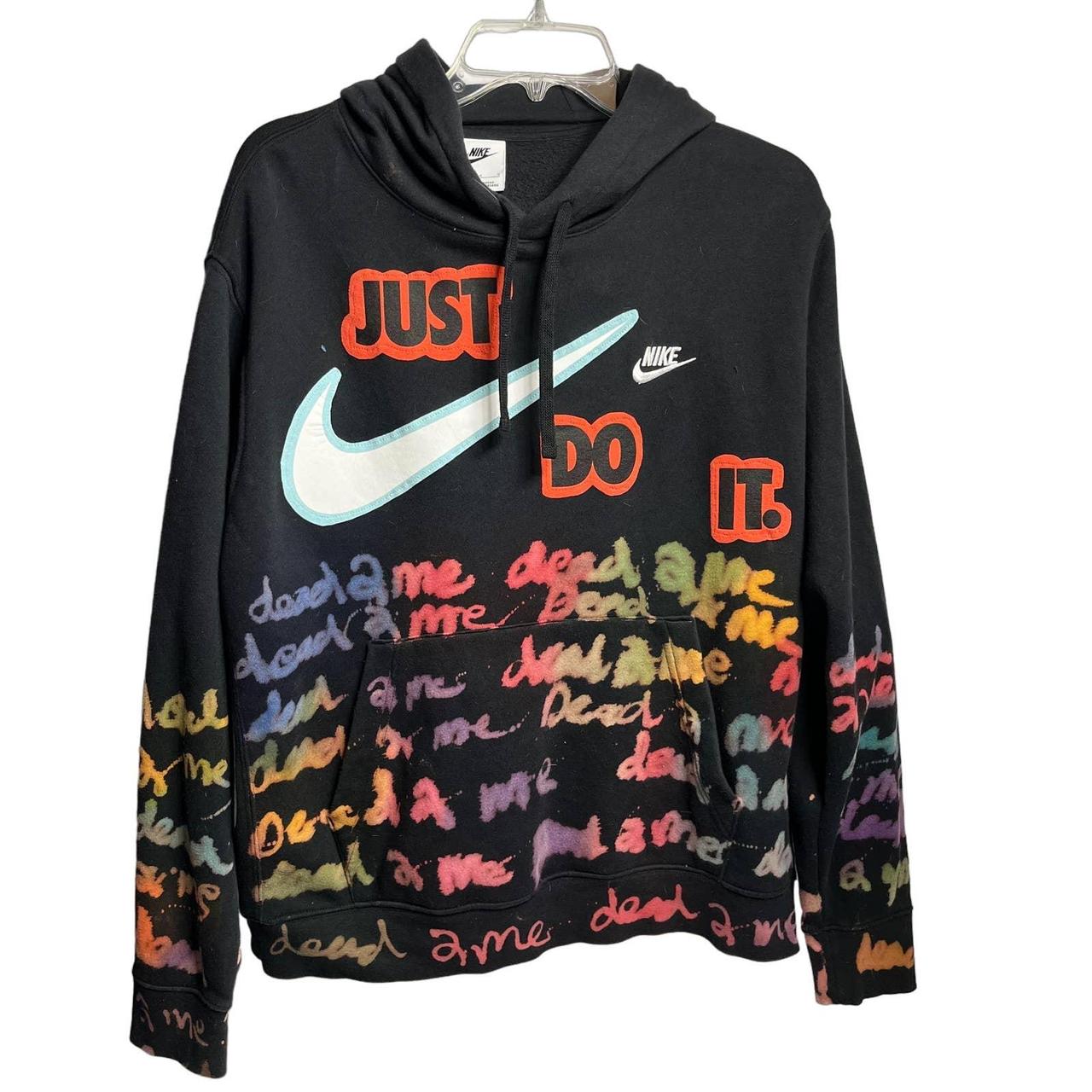 nike just do it tie dye hoodie