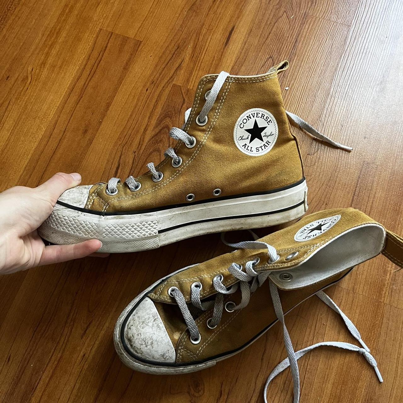 mustard yellow converse