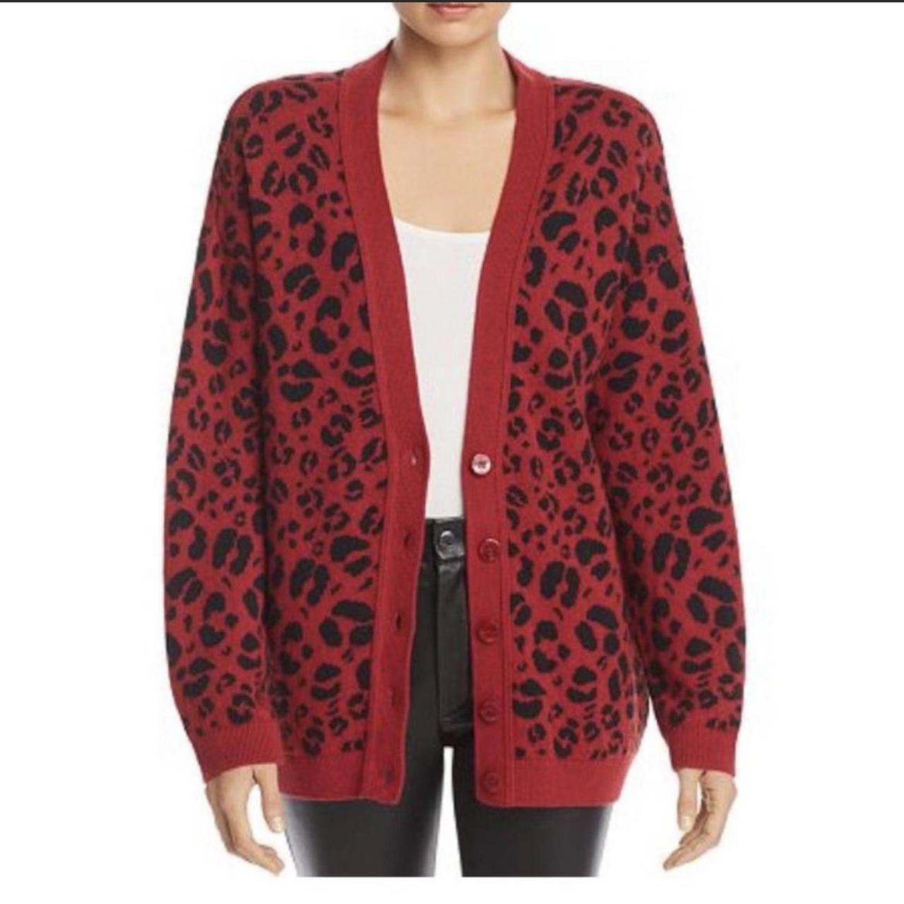 Bp long hot sale leopard cardigan