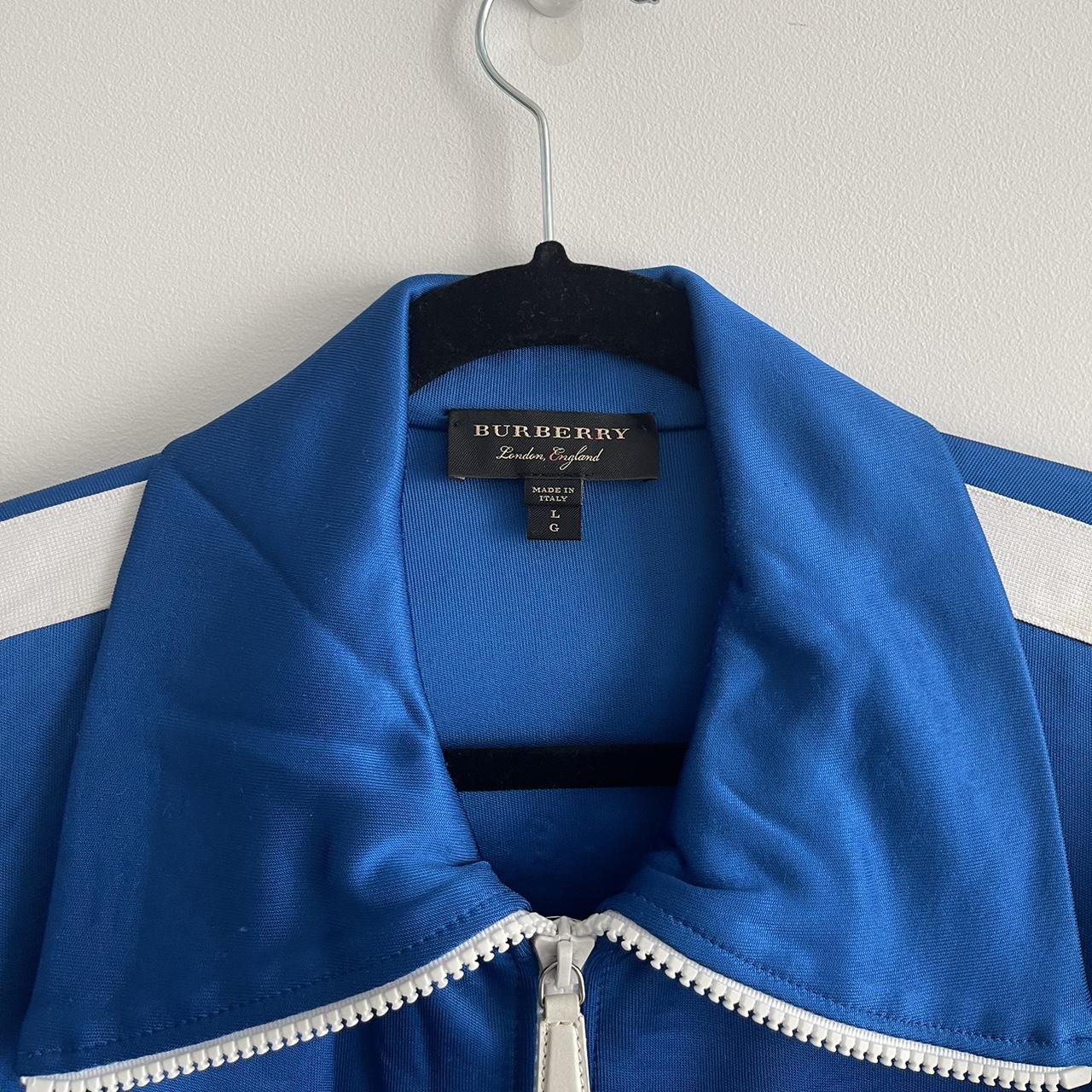 【使い勝手の良い】 - Jacket Track Striped - Burberry L Depop | Polyamide, 98% - ジャケット・アウター