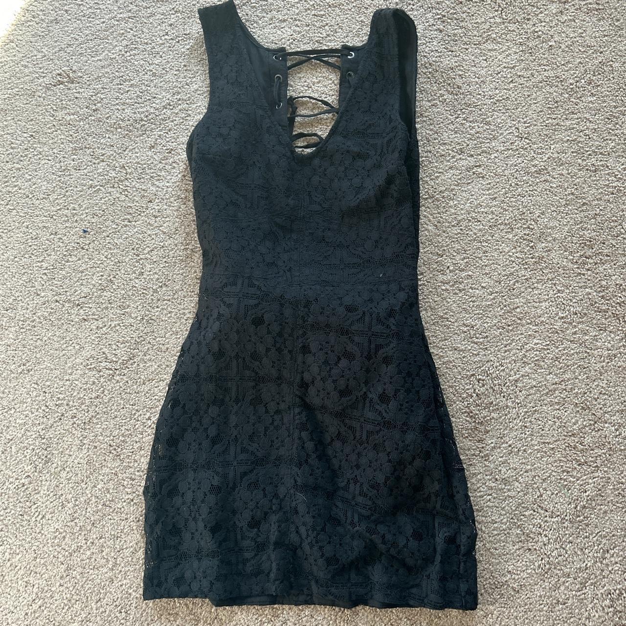 Hollister black lace outlet dress