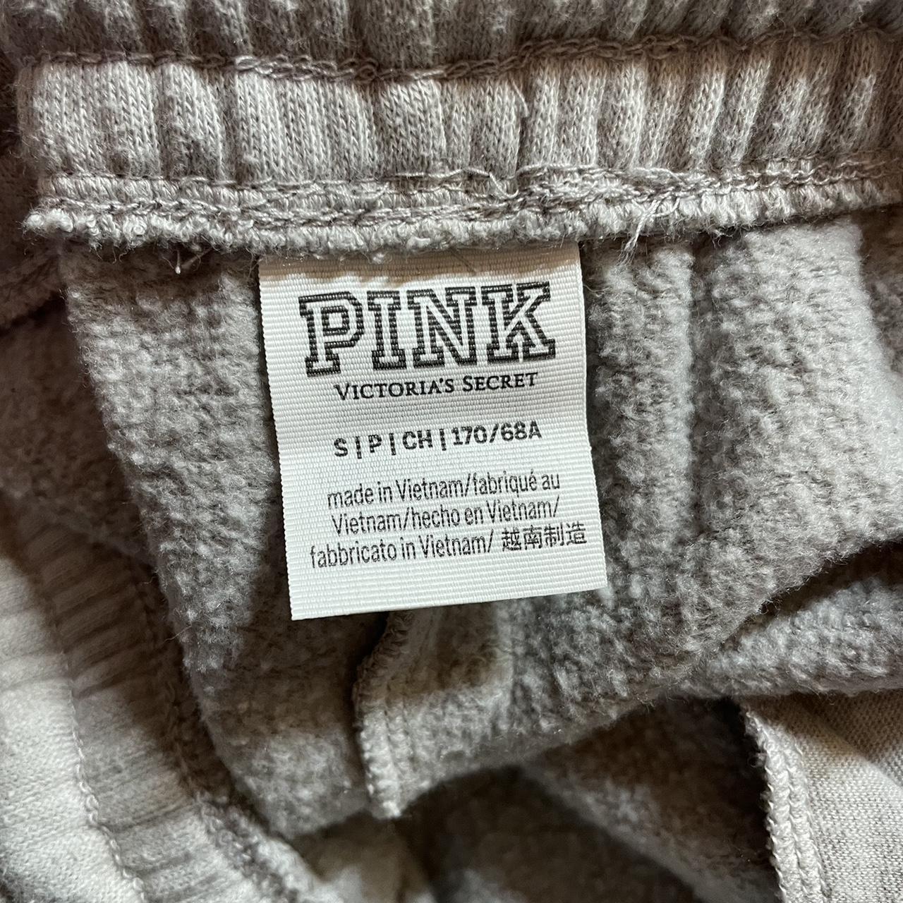 Victorias Secret Pink grey/light grey tye dye wide... - Depop