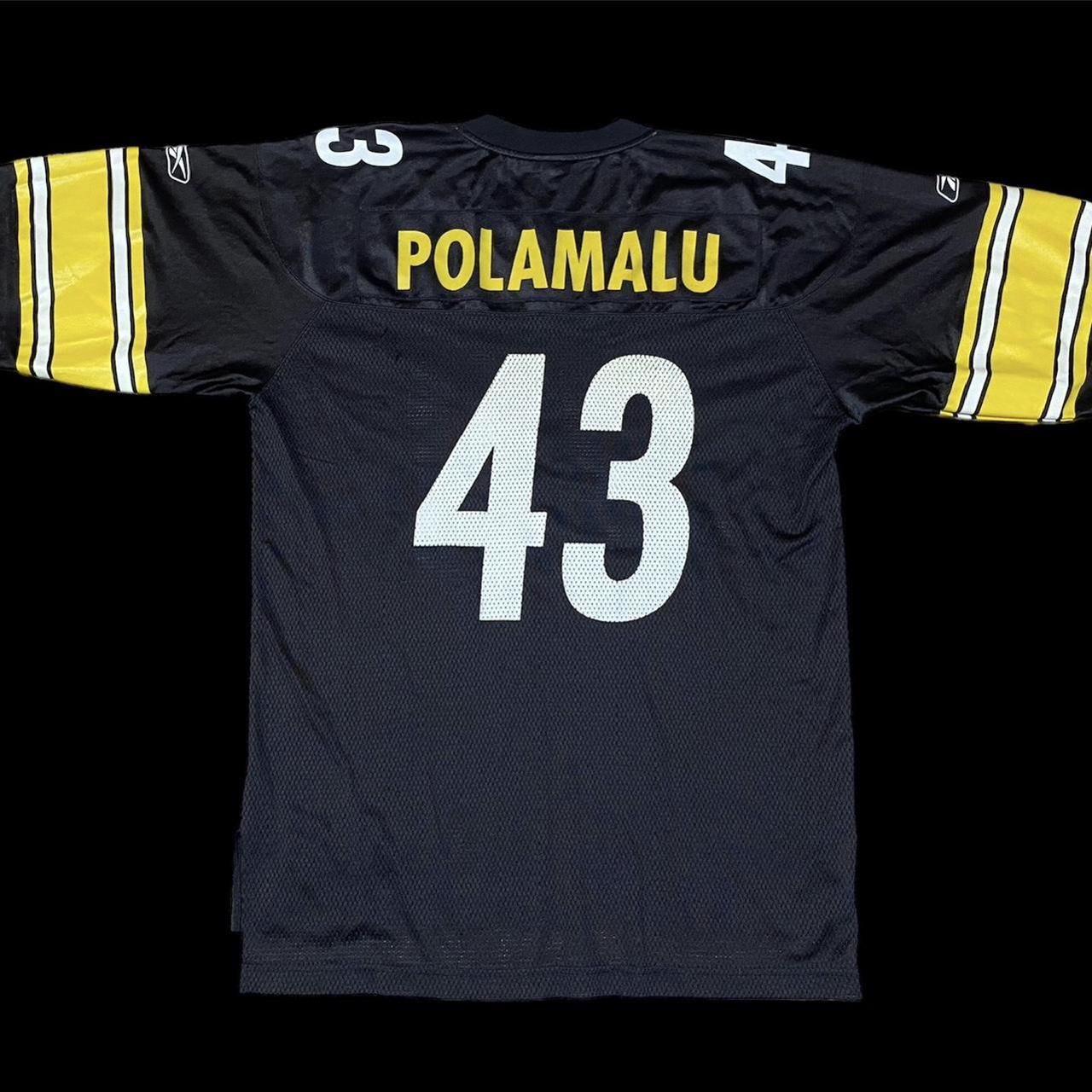 TROY POLAMALU Pittsburgh Steelers NFL Reebok Jersey - Depop