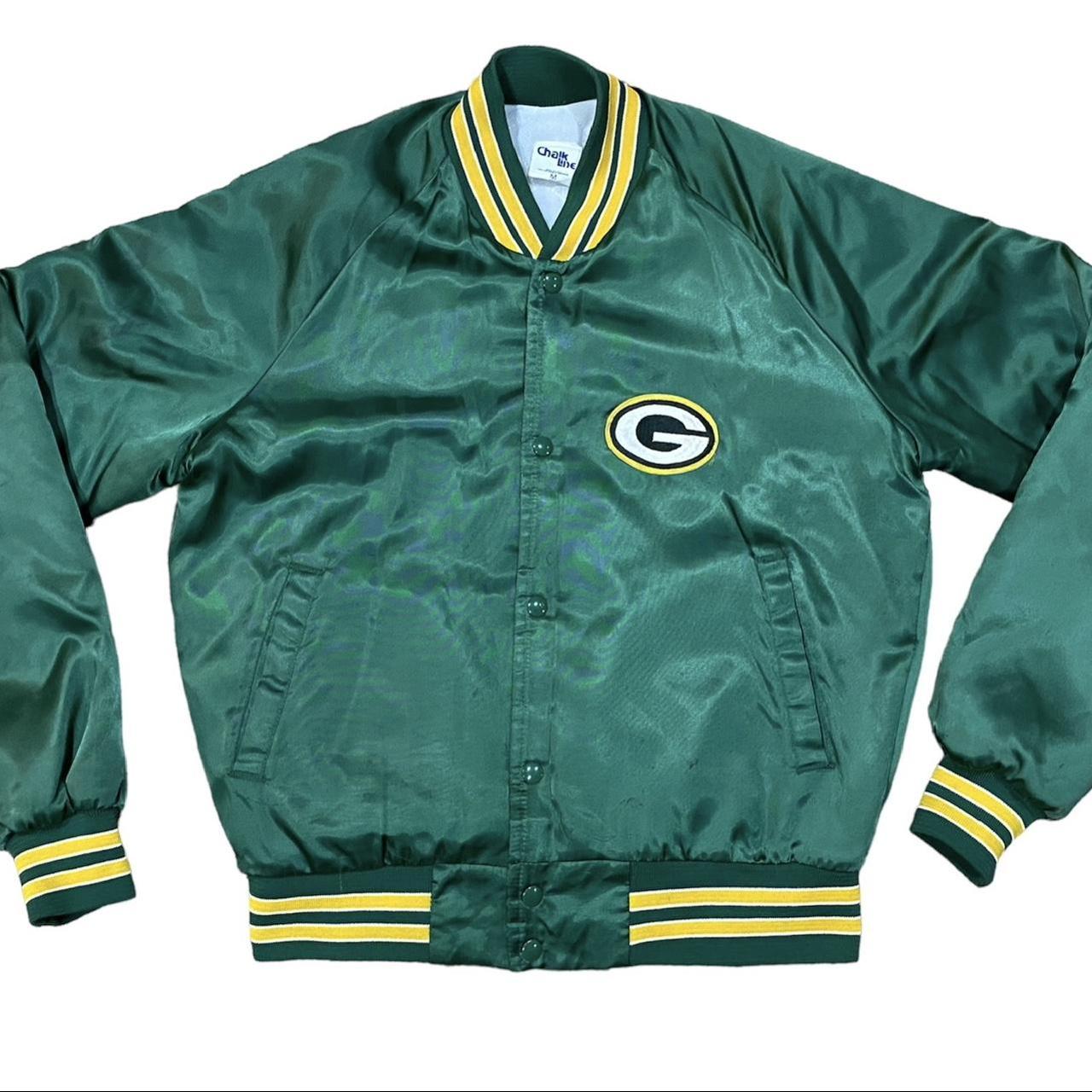 Vintage 1980s Wisconsin Green Bay Packers Chalk Line... - Depop