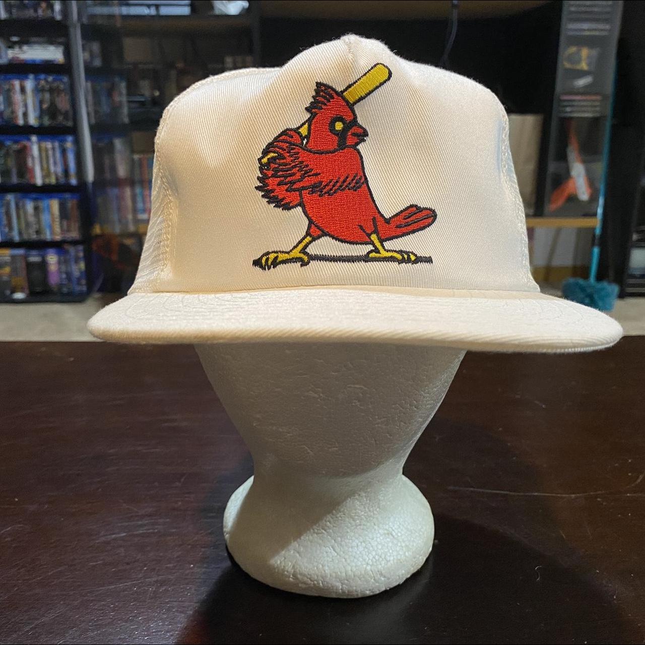 Vintage 90s St. Louis Cardinals White “Fredbird”... - Depop