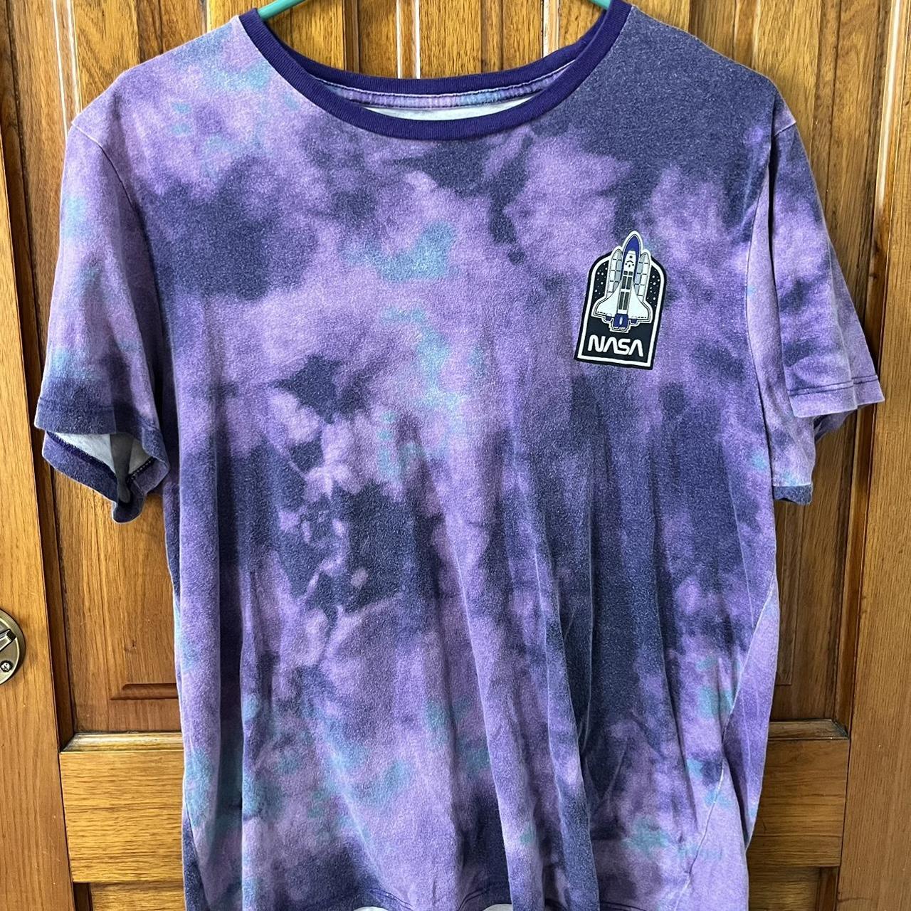 NASA Women's Purple T-shirt | Depop