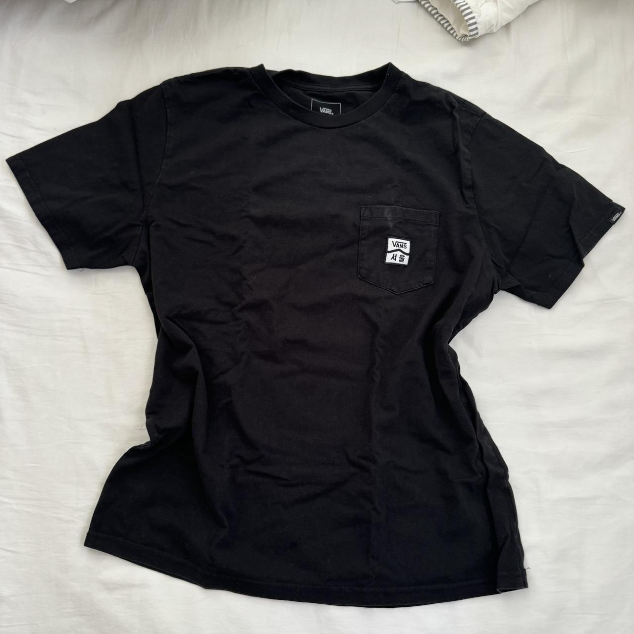 Vans Seoul black skate tee worn once, like brand | Depop