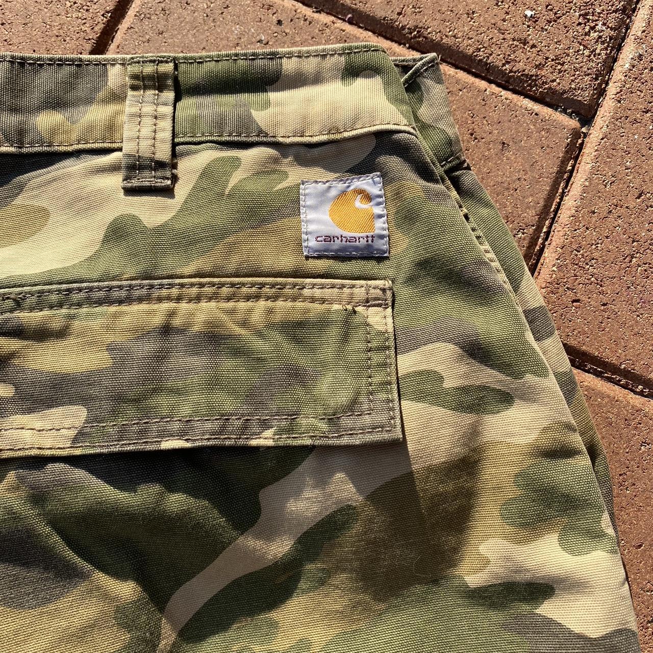 Camo Carhartt Pants 30x36 Great Condition... Depop