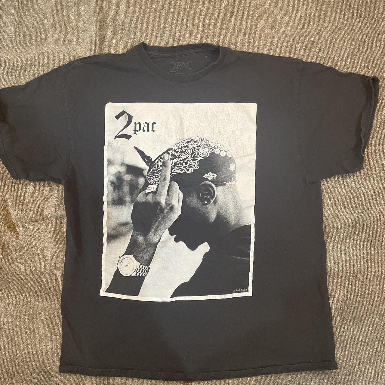 2pac rap tee - black and white #raptee #tupac #rap...