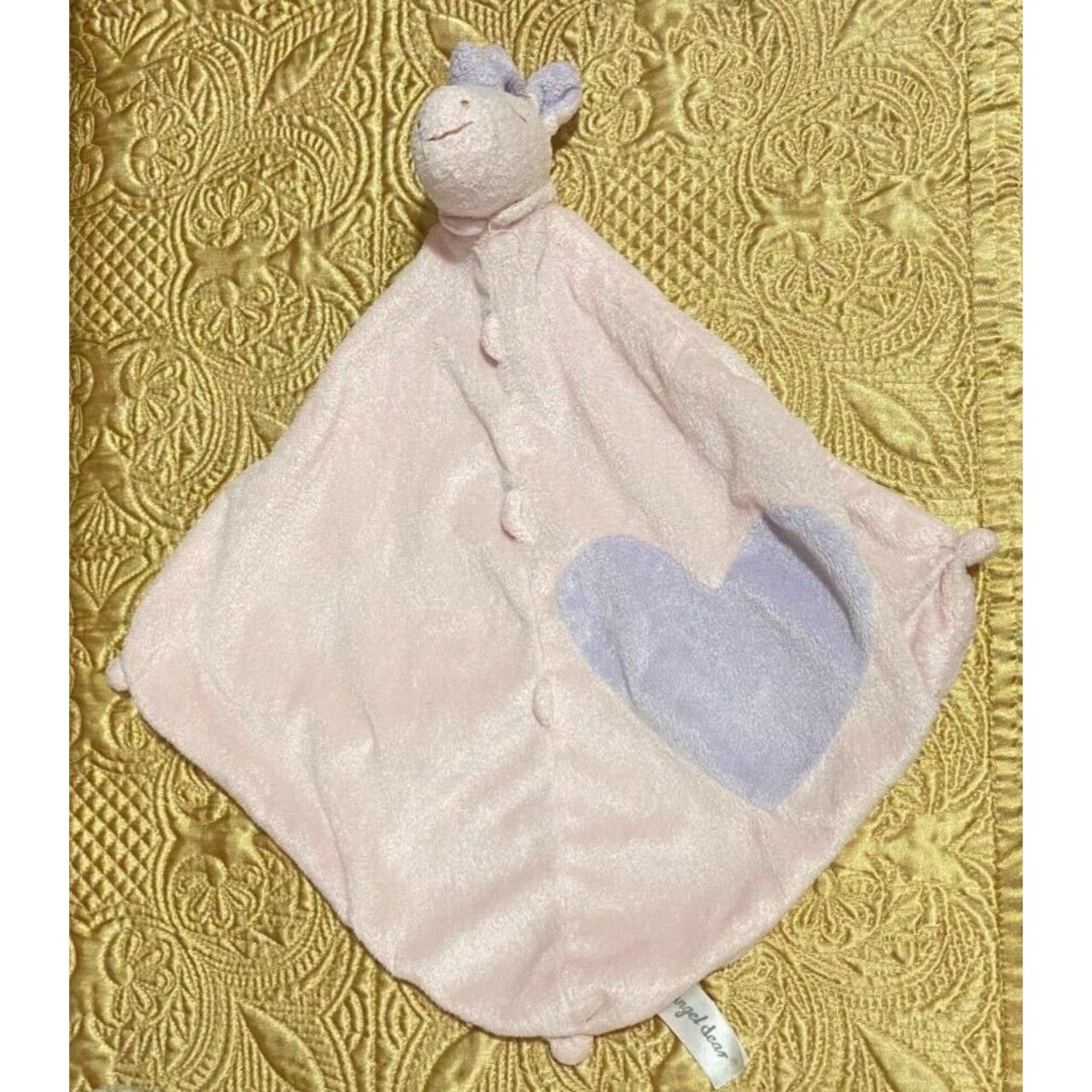 Angel Dear Unicorn Pink Purple Heart Lovey Security... Depop