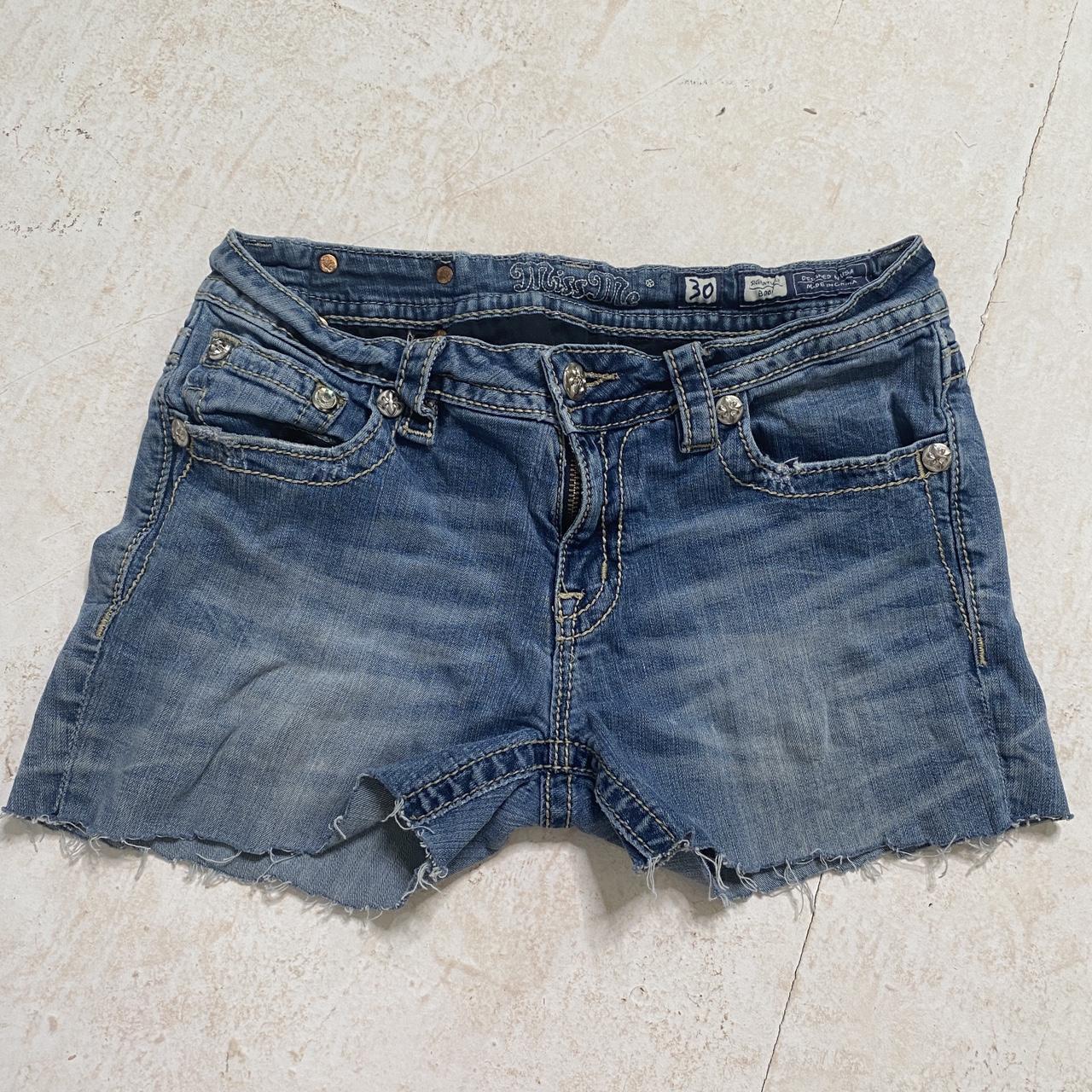 Miss Me Jeans Cutoff Shorts Womens Size 30 Sequins... - Depop