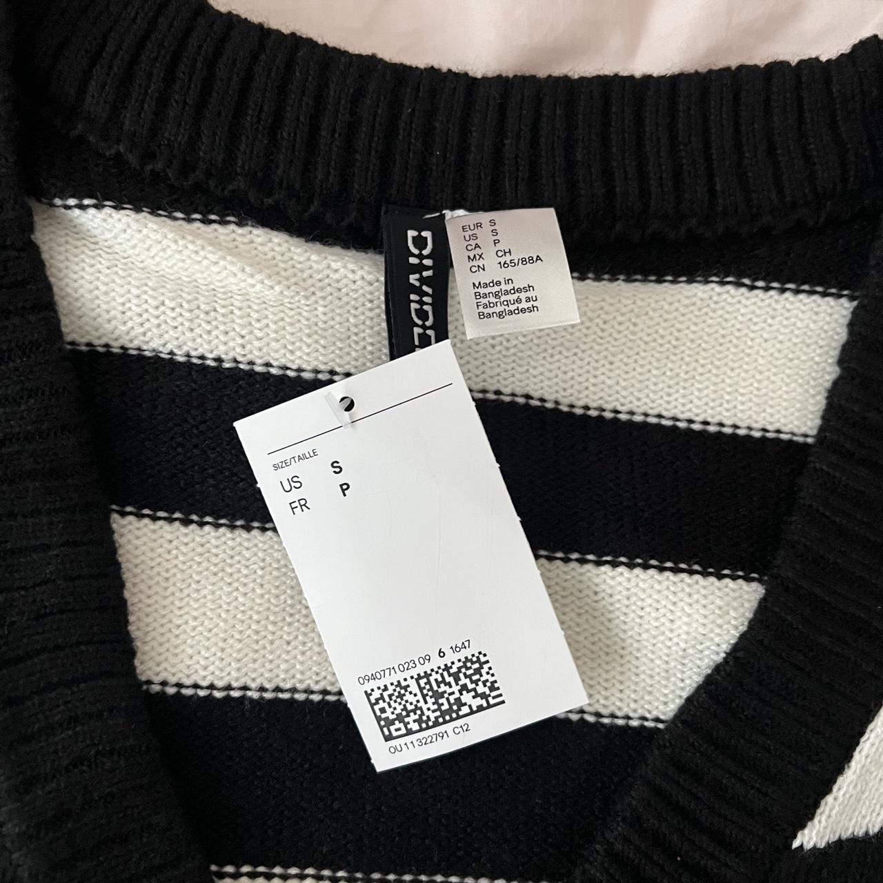 H&M Women's Black and White Cardigan | Depop