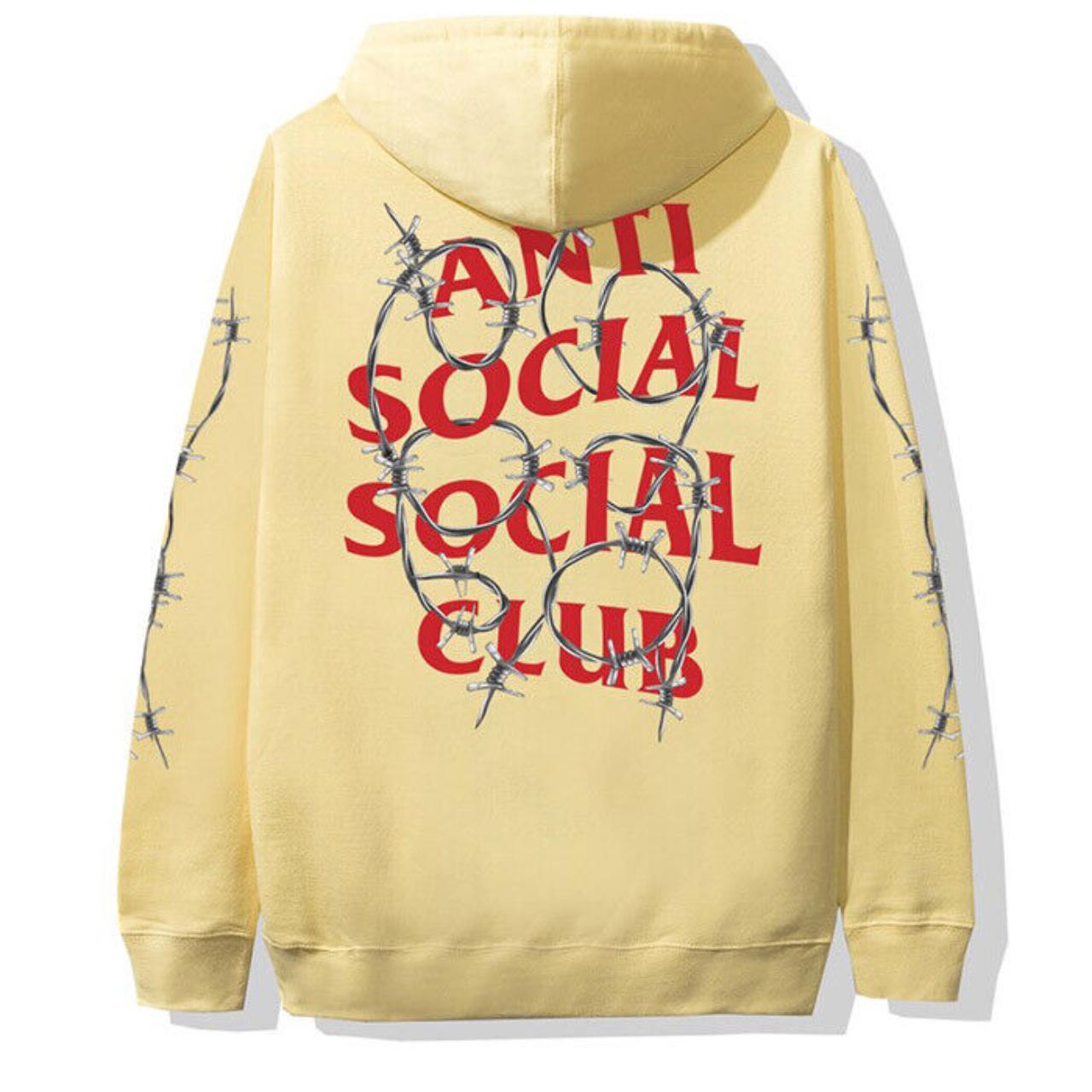 Anti social social store club yellow hoodie