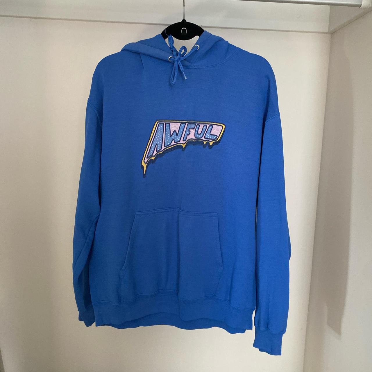 Awful blue hoodie sale