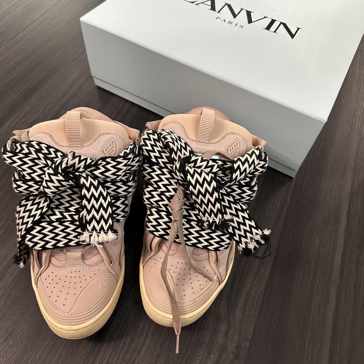 Lanvin Curb Sneakers Pink! Only Worn Once Size 40 (i - Depop